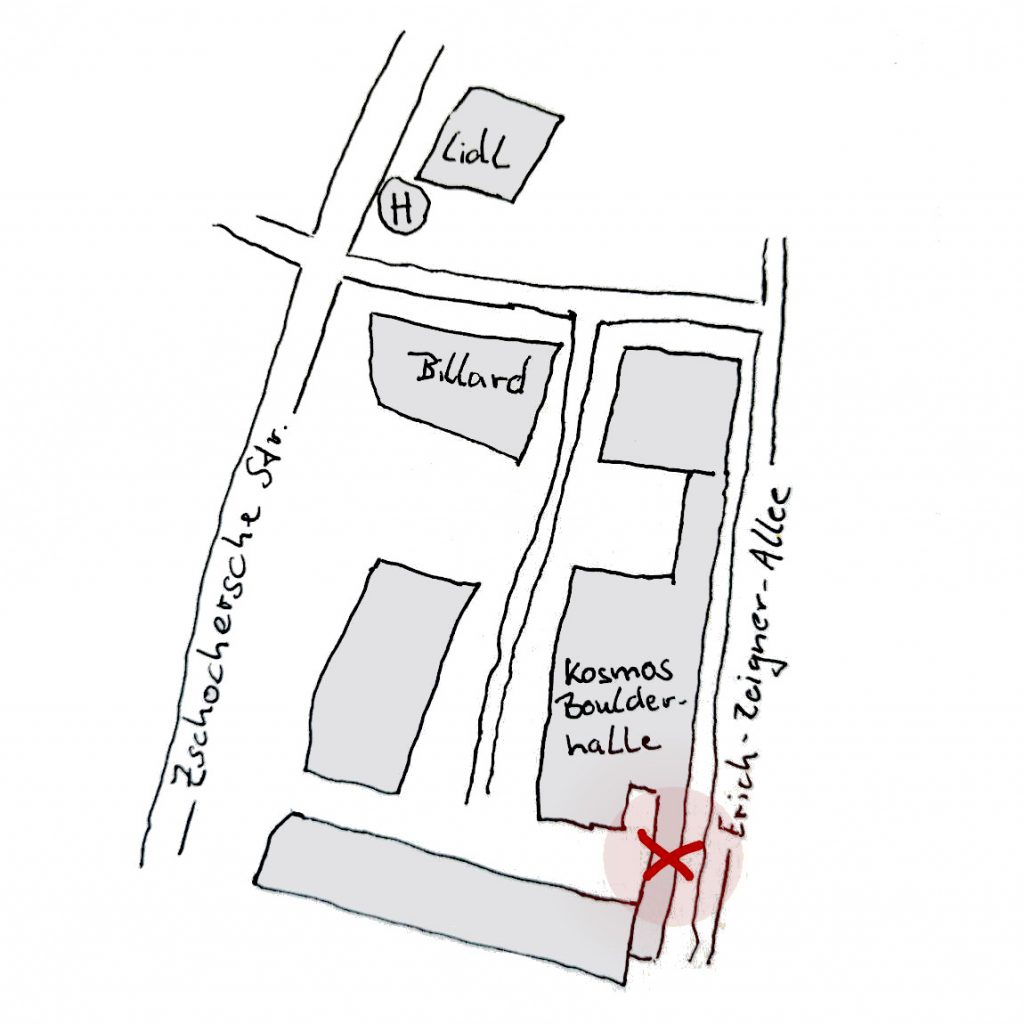 Karte mit Lagebeschreibung